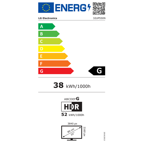 LG 32" 32UP550N-W UHD IPS HDMI/DP/USB-C monitor