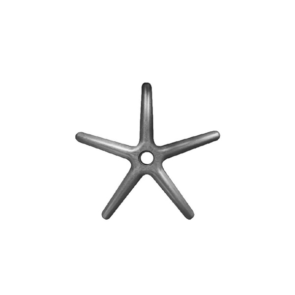 Lábkereszt D.600 műanyag fekete