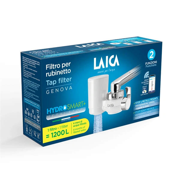 Laica Genova HYDROSMART rendszerű csapra szerelhető vízszűrő