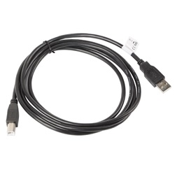 Lanberg 1,8m USB-A 2.0 apa - USB-B apa fekete kábel