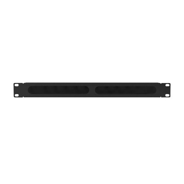 Lanberg AK-1704-B 19" 1U fekete csatornás kábelbevezető