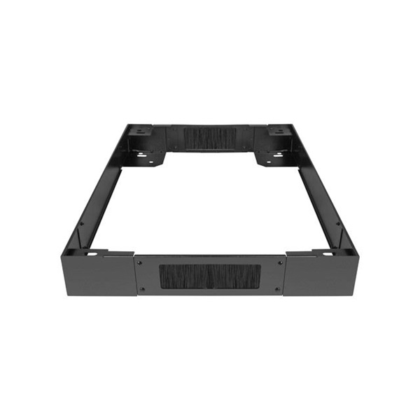 Lanberg CK01-66-B 600x600mm rackhez fekete lábazat fésűs kábelbevezetővel