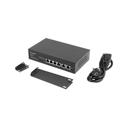 Lanberg RSFE-4P-2FE-60 4x100Mbps PoE+ LAN 2x100Mbps LAN port nem menedzselhető PoE switch