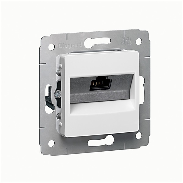 Legrand 773641 Cariva fehér 1XRJ45 Cat6 UTP csatlakozóaljzat
