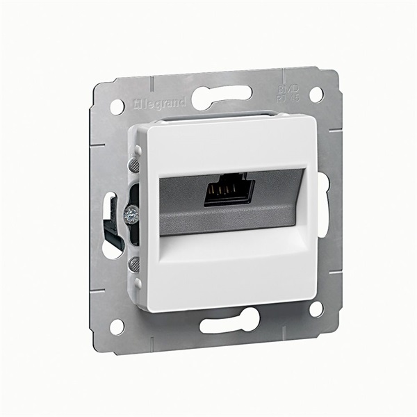 Legrand 773641 Cariva fehér 1XRJ45 Cat6 UTP csatlakozóaljzat