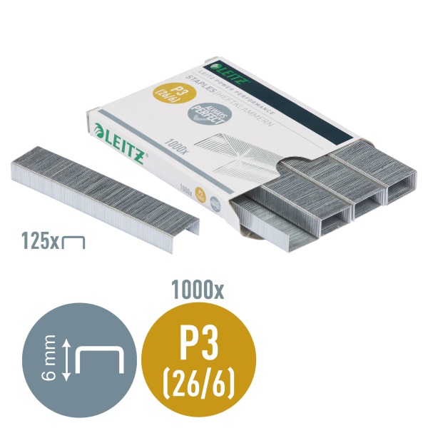 Leitz 26/6 1000db/doboz tűzőkapocs
