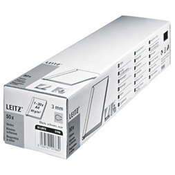 Leitz 3mm 50db-os fekete iratsín