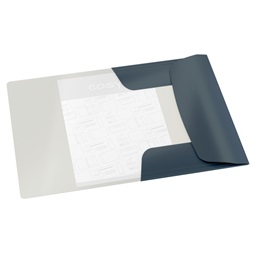 Leitz COSY Soft touch A4 bársony szürke gumis karton mappa
