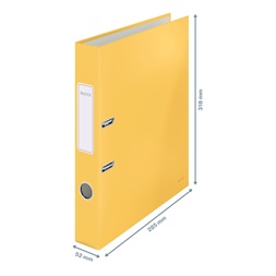 Leitz COSY Soft touch karton 180° keskeny meleg sárga iratrendező