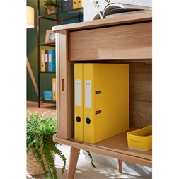 Leitz COSY Soft touch karton 180° keskeny meleg sárga iratrendező