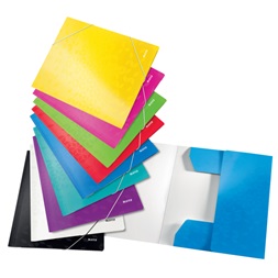 Leitz WOW A4 karton piros gumis mappa