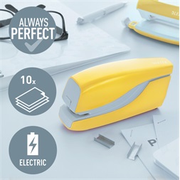 Leitz WOW elemes elektromos sárga tűzőgép