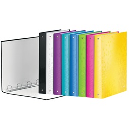 Leitz Wow A4 4 gyűrűs rózsaszín gyűrűskönyv