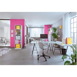 Leitz Wow A5 80lapos vonalas rózsaszín spirálfüzet