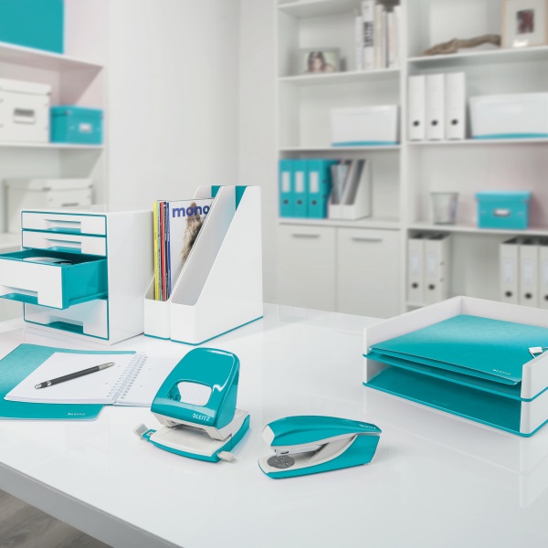 Leitz Wow Jumbo jégkék pp gumis mappa