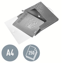 Leitz Wow Jumbo jégkék pp gumis mappa