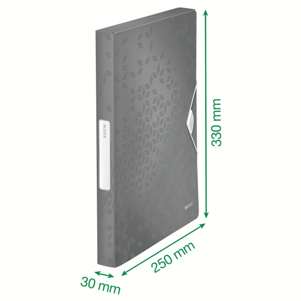 Leitz Wow Jumbo jégkék pp gumis mappa