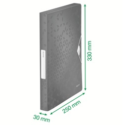 Leitz Wow Jumbo jégkék pp gumis mappa