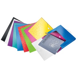 Leitz Wow Jumbo jégkék pp gumis mappa