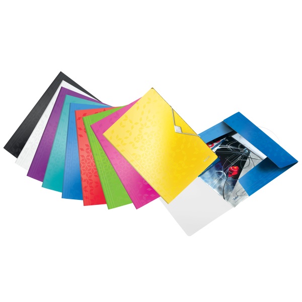 Leitz Wow pp kék gumis mappa