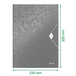 Leitz Wow pp lila gumis mappa