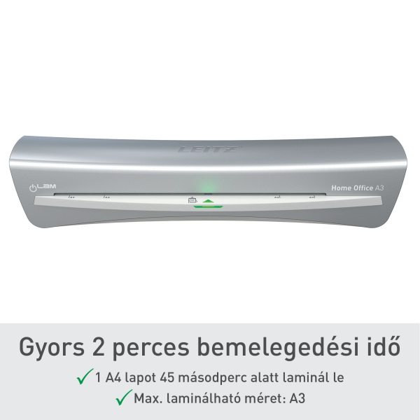Leitz iLAM Home Office A3 szürke laminálógép