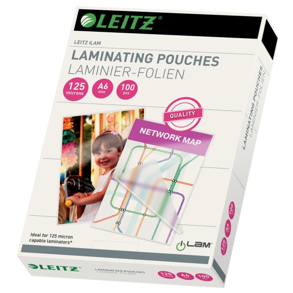 Leitz iLam Standard A6 125 mikron 100db/csomag fényes meleglamináló-fólia
