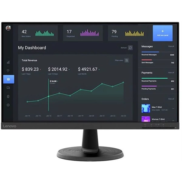 Lenovo 23,8" D24-40 FHD VA VGA/HDMI monitor