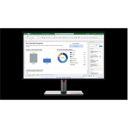 Lenovo 27" P27q-30 ThinkVision QHD IPS HDMI/DP/USB monitor