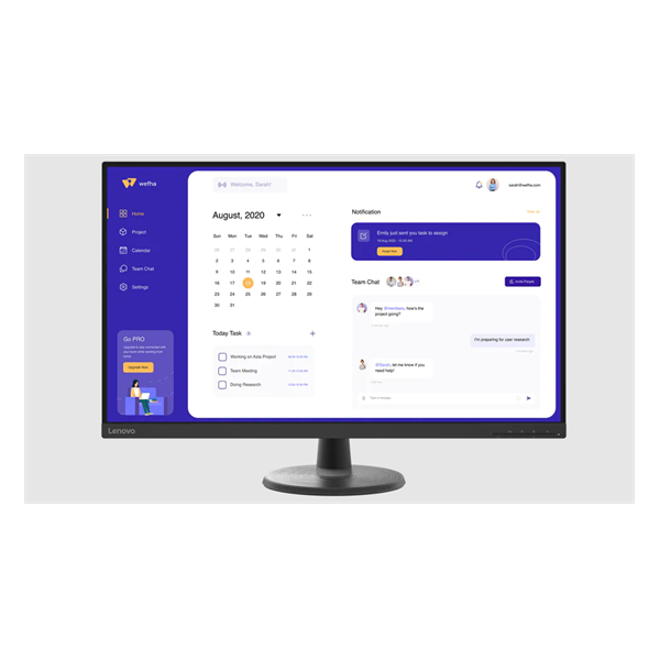 Lenovo 31,5" D32u-45 UHD VA HDMI/DP monitor