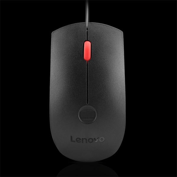 Lenovo Fingerprint Biometric Mouse Gen 2 USB fekete vezetékes optikai egér