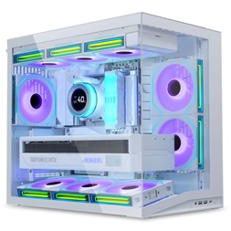 Lian Li O11D Mini V2 Midi tower edzett üveg fehér ház