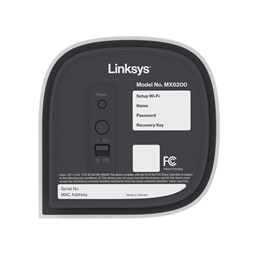 Linksys MX6201-KE Velop AXE5400 Pro 6E 1-Pack fehér Tri-Band Moduláris Vezeték nélküli Intelligens Mesh rendszer