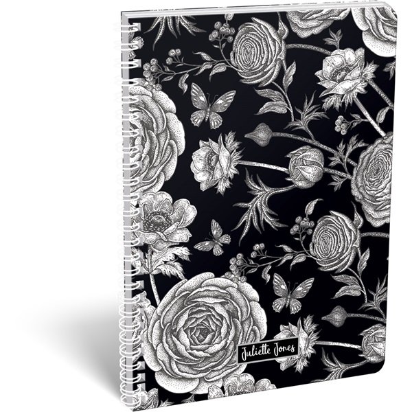 Lizzy Cornell Juliette Jones A4 kockás spirálfüzet