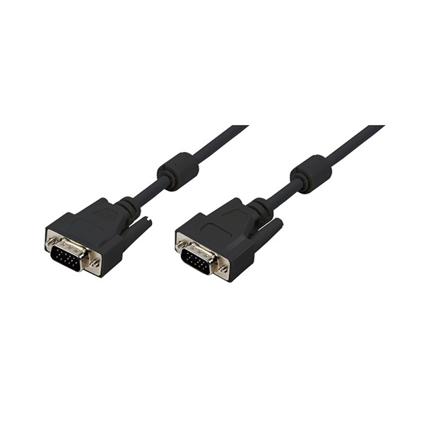 LogiLink CV0017 15m VGA HD15 apa - HD15 apa 1080p 2xferrit fekete kábel