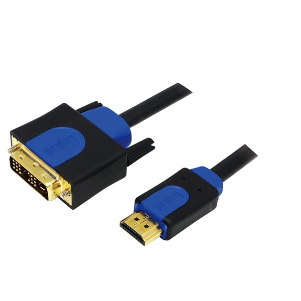 Logilink CHB3110 HDMI-kábel, A/M-DVI/M, 1080p, kétirányú, 10 m