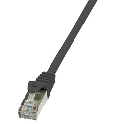 Logilink CP1093S Patch kábel Econline, Cat.5e, F/UTP, fekete, 10 m