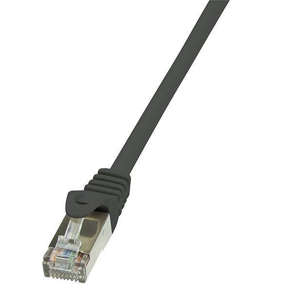 Logilink CP2063S Patch kábel Econline, Cat.6, F/UTP, fekete, 3 m