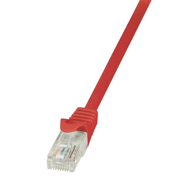 Logilink CP2054U Patch kábel Econline, Cat.6, U/UTP, piros, 2 m