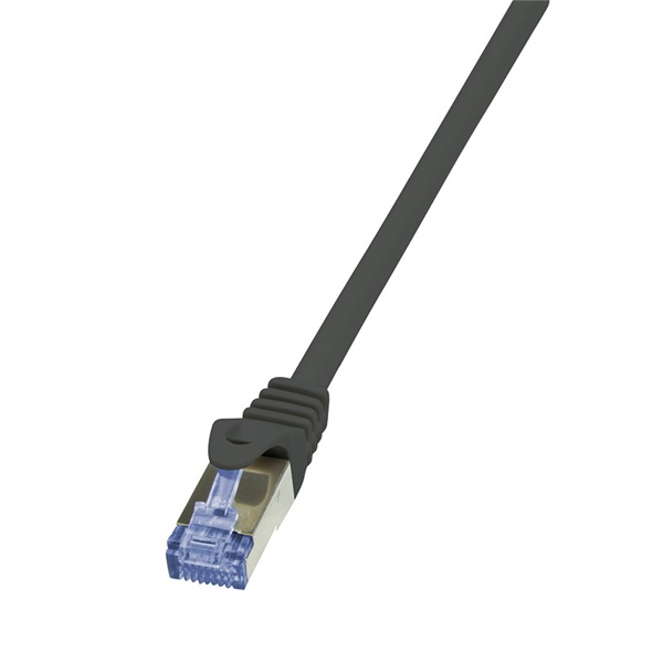 Logilink CQ4103S Patch kábel PrimeLine, Cat6A, S/FTP, fekete, 15 m