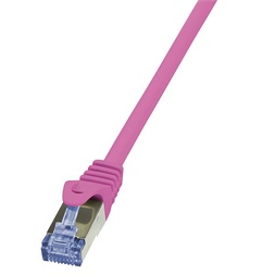 Logilink CQ3069S Patch kábel PrimeLine, Cat.6A, S/FTP, rózsaszín, 3 m