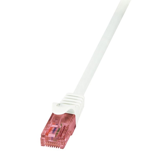 Logilink CQ2031U Patch kábel PrimeLine, Cat.6, U/UTP, fehér, 1 m