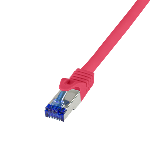 Logilink C6A104S Patch kábel Ultraflex, Cat.6A, S/FTP, piros, 15 m
