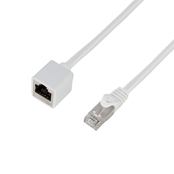 Logilink CQX061S Patch kábelhosszabbító prémium, Cat.6A, S/FTP, fehér, 3 m