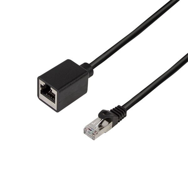 Logilink CQX093S Patch kábelhosszabbító prémium, Cat.6A, S/FTP, fekete, 10 m