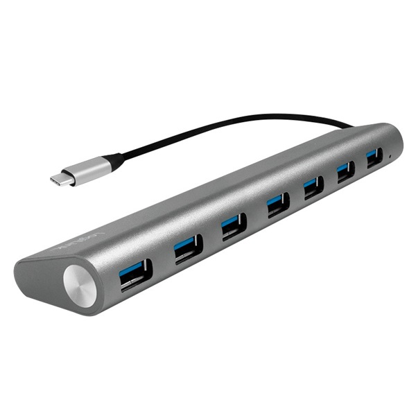 Logilink UA0310 USB-C 3.1, 7 portos hub, alumínium házzal