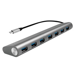 Logilink UA0310 USB-C 3.1, 7 portos hub, alumínium házzal
