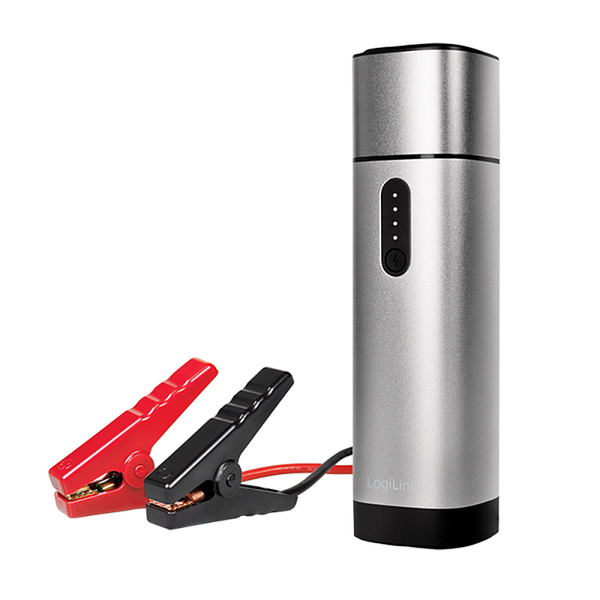 Logilink PA0266 10000 mAh, 2x USB-A, autóindító szürke power bank