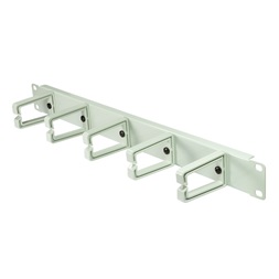 Logilink OR104G 19" kábelrendező 1U, műanyag konzolokkal, szürke