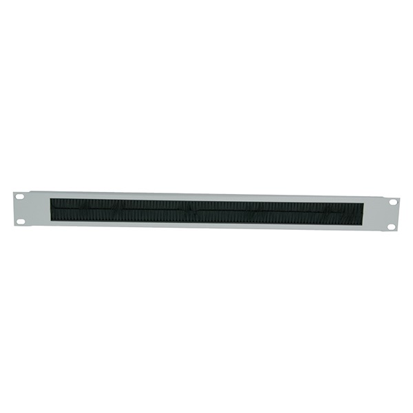 Logilink ORCEB1G 19"-os kábelbevezető panel kefével 1U, szürke